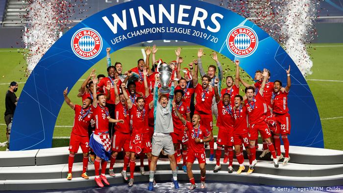 2020 Champions League Finale Paris gegen Bayern München |  Sieger Bayern München (Getty Images / AFP / M. Childs)