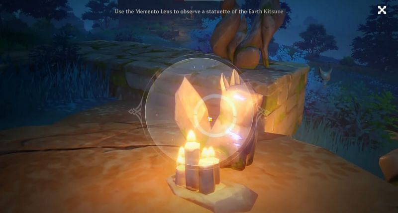 Spieler können das Earth Kitsune mit der Memento-Linse scannen (Bild über ZaFrostPet)