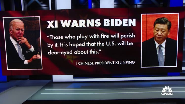 Der Chinese Xi warnt Biden vor Taiwan