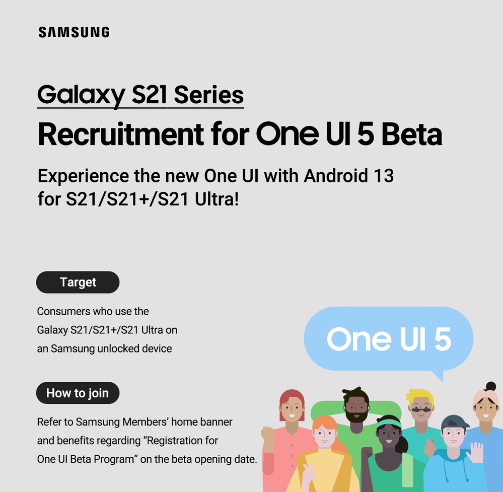 Samsung Galaxy S21 One UI 5.0 US Beta-Programm