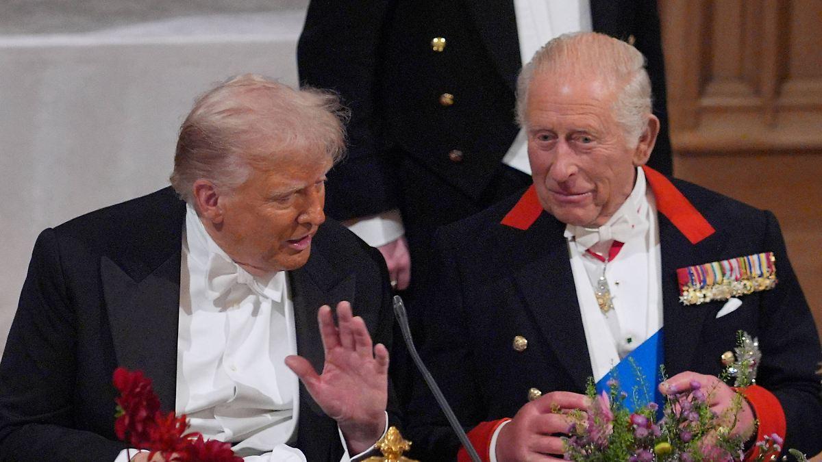 Stress in Windsor Castle: Trump füttert mit Charles III. - und in der Küche brubling -