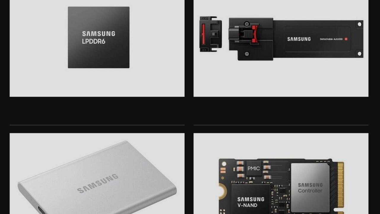 Neuheiten auf der CES: Samsung präsentiert LPDDR6, abnehmbare AutoSSD und kurze PCIe 5.0 SSD -