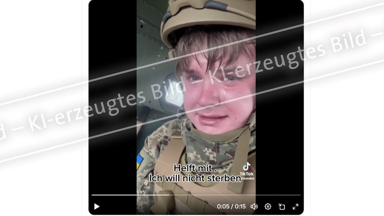 Videos of Ukrainian soldiers crying videos ai fake |