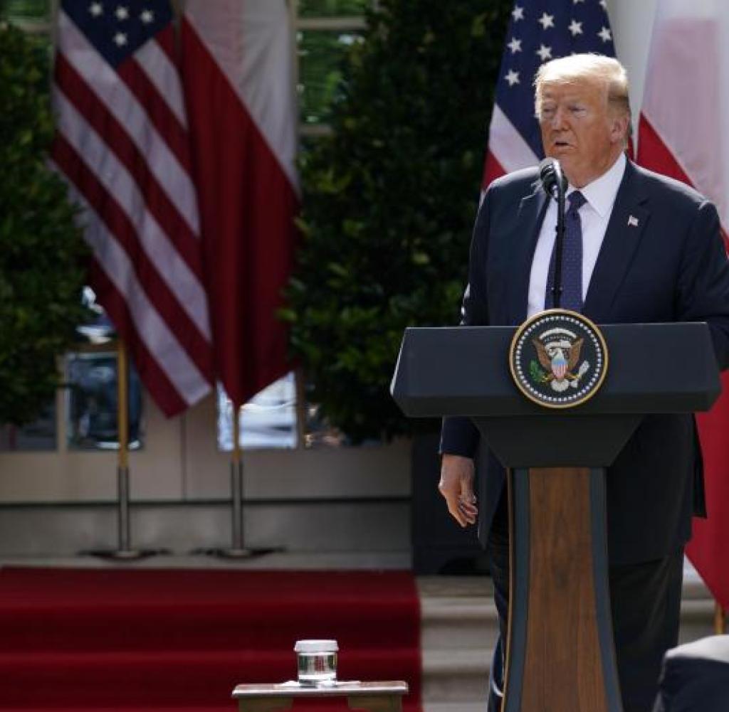 Mit niemandem in Europa scheint der US-Präsident so auf einer Linie zu sein wie mit den Polen. Hier: Trump und Präsident Duda im Juni im Weißen Haus