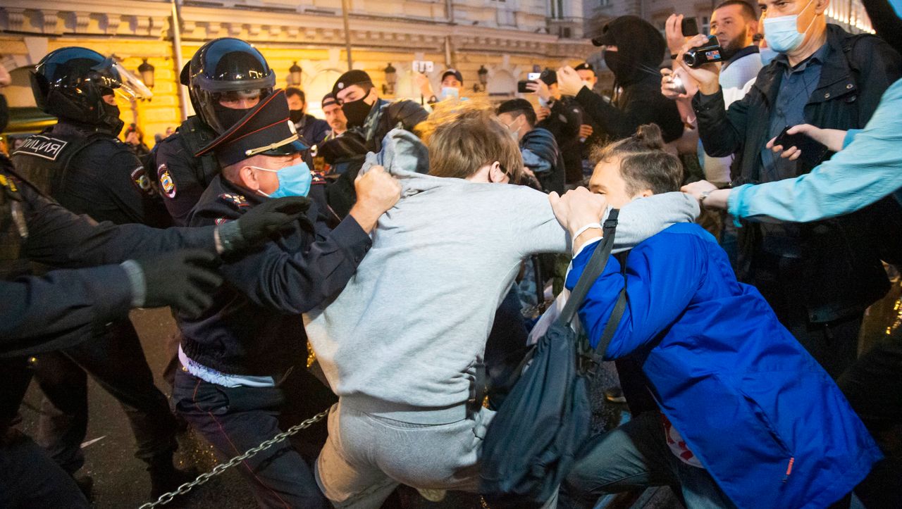 Moscou en Russie: plus d'une centaine de personnes ont été arrêtées pour protester contre le Kremlin