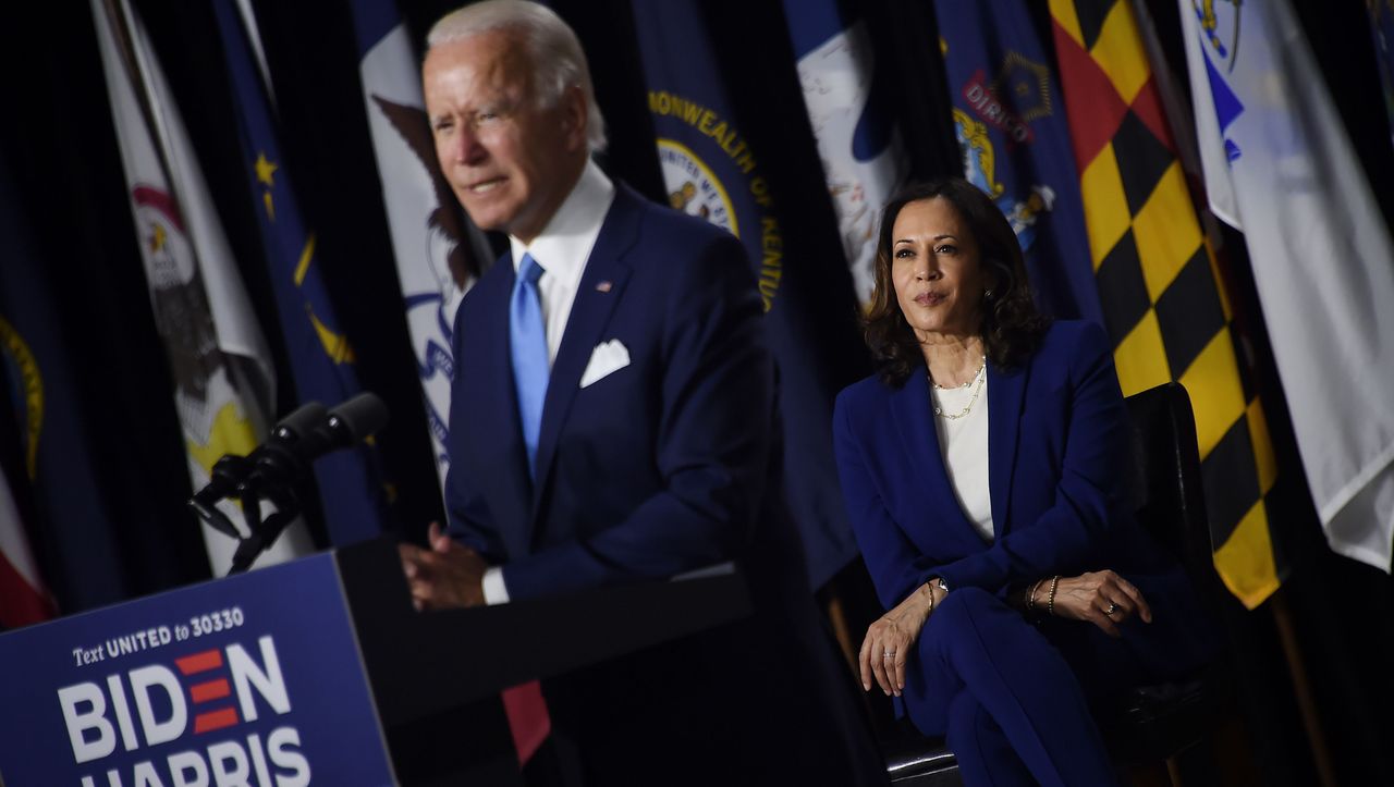 Joe Biden und Kamala Harris: Erster gemeinsamer Auftritt mit Attacken gegen Donald Trump