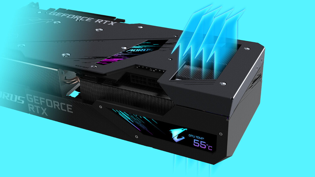 Aorus GeForce RTX 3090 Xtreme: Gigabyte präsentiert die Speerspitze Ampere mit OLED-Display