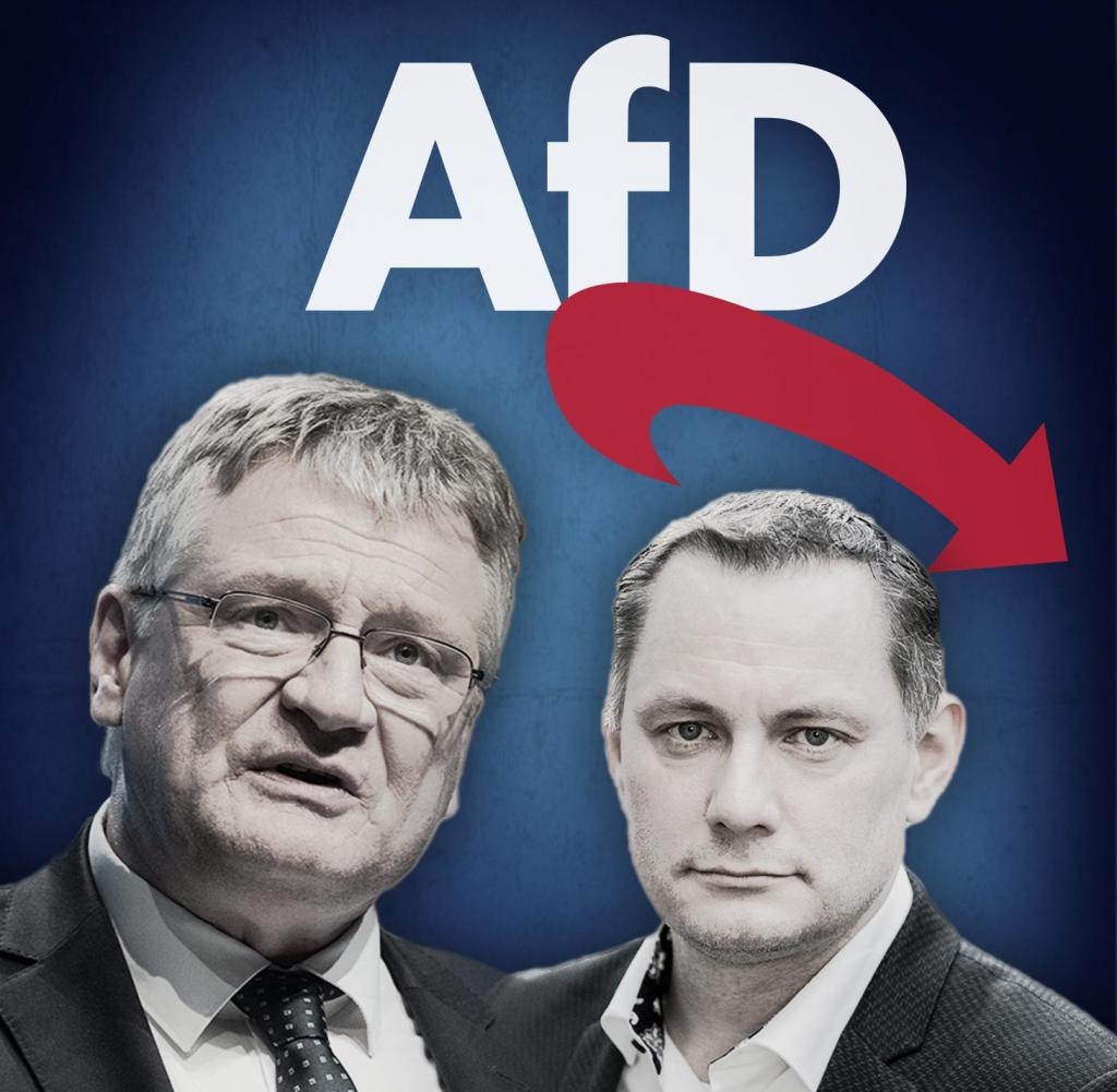 Auf der Suche nach neuen Themen: die AfD von Jörg Meuthen (links) und Tino Chrupalla