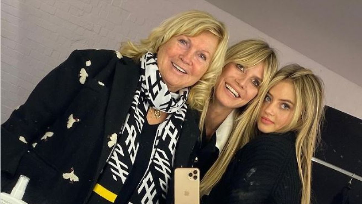 Am Set von "Vogue": Heidi Klum teilt ein Foto von Großmutter, Mutter und Tochter