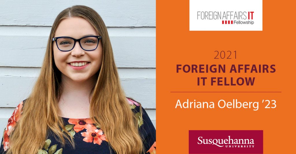 Adriana Oelberg gewinnt ein wettbewerbsfähiges FACT-Stipendium - Susquehanna University