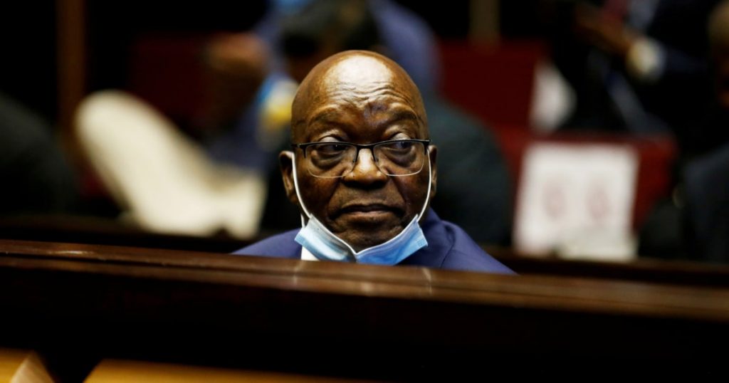 Der frühere südafrikanische Präsident Jacob Zuma kapituliert zu 15 Monaten Gefängnis