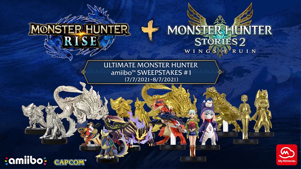 My Nintendo veranstaltet eine riesige Monster Hunter-amiibo-Verlosung mit Gold- und Silbervarianten