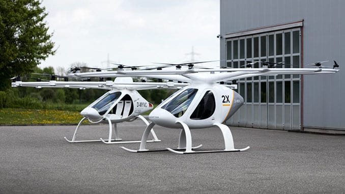 Joint Venture von Volocopter und Geely bestellt 150 Volocopter-Flugzeuge