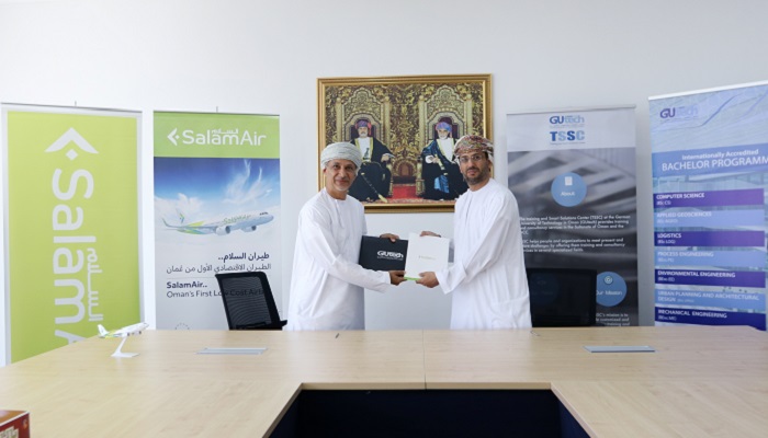 The German University of Technology in Oman (GUtech) signs agreement with Salam Air