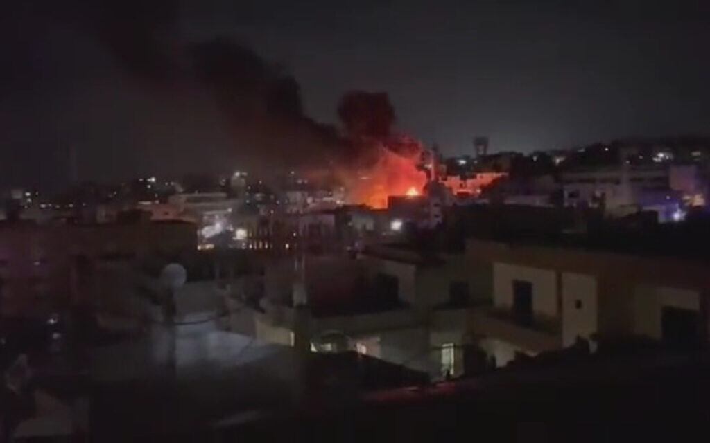 Explosionen erschüttern mutmaßliches Waffenlager der Hamas im Südlibanon