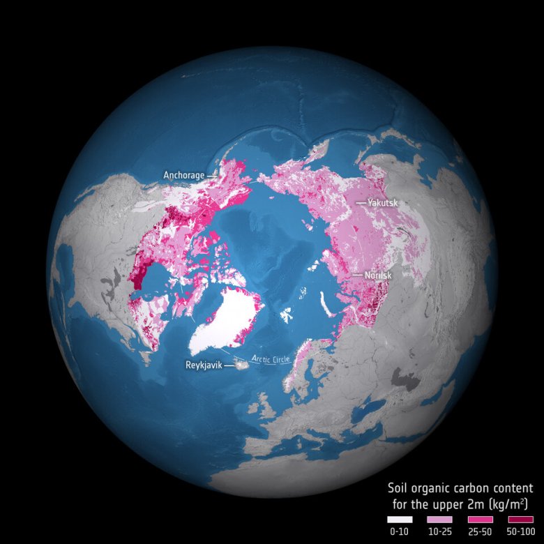 Organischer Kohlenstoff im Permafrost