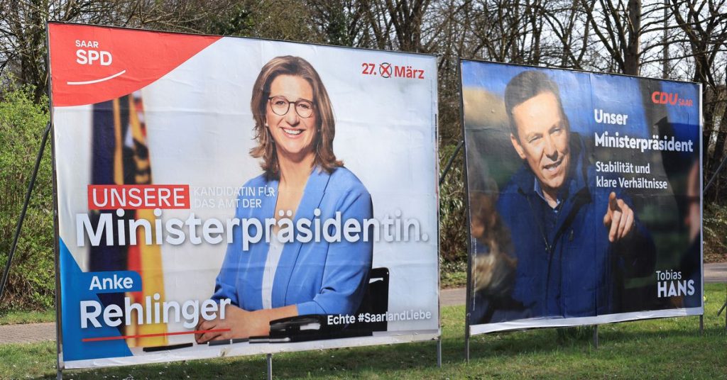 Die deutsche SPD steht vor dem Sieg bei der Ausstiegsumfrage im Saarland