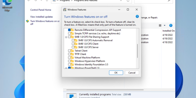 Microsoft tritt in die „letzte Phase“ der Deaktivierung der SMB1-Dateifreigabe in Windows 11 ein