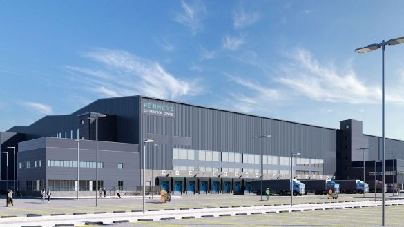 A computer-generated image of Penneys’ proposed logistics hub at Great Connell, Newbridge, Co Kildare