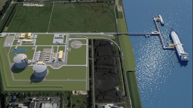 Baubeginn von Deutschlands erstem LNG-Terminal in Wilhelmshaven
