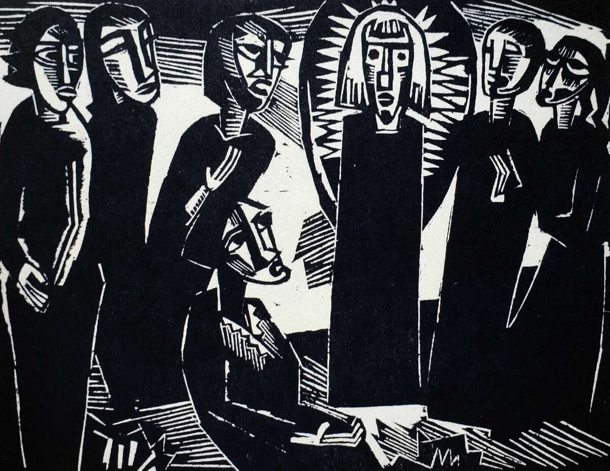 „Christus unter den Frauen“ von Karl Schmidt-Rottluff_woodcut.jpg