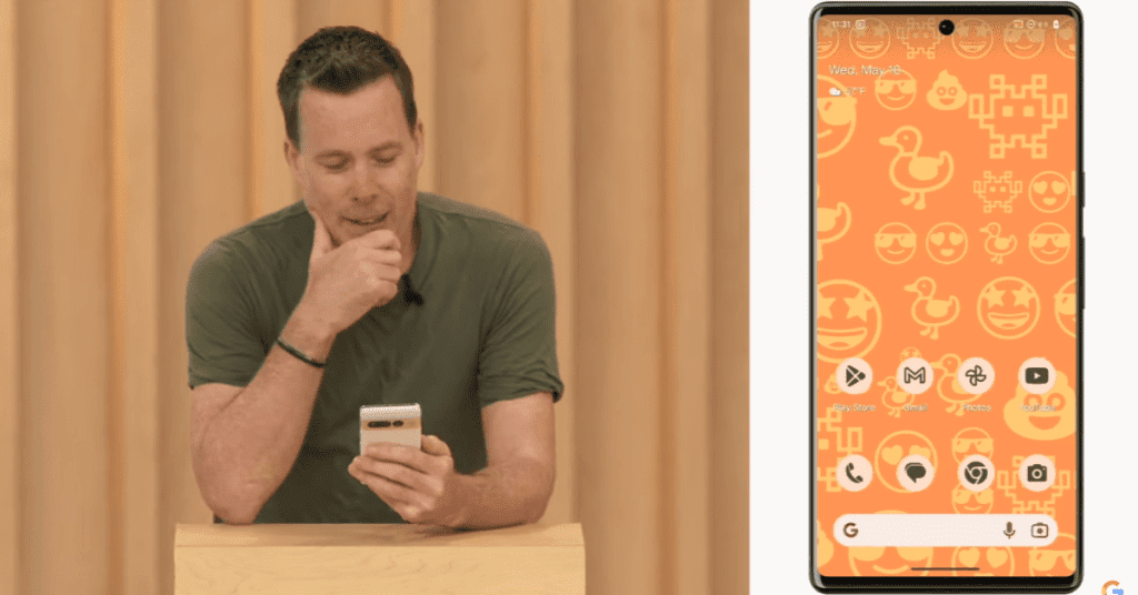 Google Emoji-Hintergrundbilder werden auf Android 14 für Pixel eingeführt